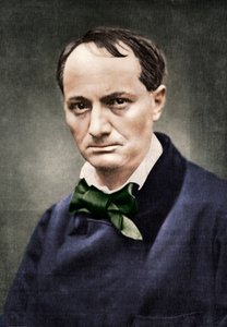 Charles Baudelaire, wpływowy francuski poeta, krytyk i tłumacz, połowa XIX wieku. autorstwa Unbekannt