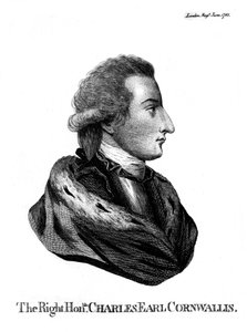Charles Cornwallis 1738-1805, 1. markiz Cornwallis, 1781 autorstwa Unbekannt