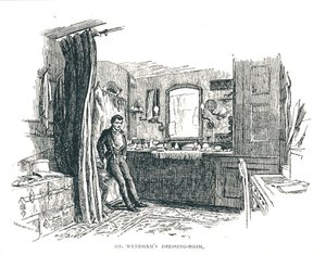 Szatnia Charlesa Wyndhama z widokiem na Piccadilly w teatrze Criterion, 1891 autorstwa Unbekannt