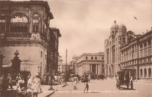 Chartered Bank & Royal Exchange na Cleve St, Kalkuta, c1900 autorstwa Unbekannt