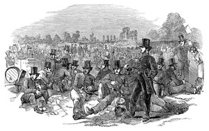 Agitacja czartystów, siły policyjne na polach Bonners, 1848, 1900 autorstwa Unbekannt