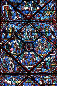 Katedra w Chartres: witraż Chartres Francja autorstwa Unbekannt