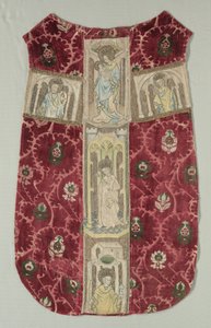 Ornat z tyłu z haftowaną opaską Orphrey, 1415-1425. autorstwa Unbekannt