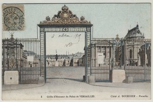 Chateau de Versailles: siatka honorowa - Pocztówka z 1905 r. autorstwa Unbekannt