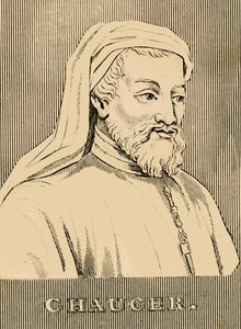 Chaucer, 1343-1400, 1830. autorstwa Unbekannt