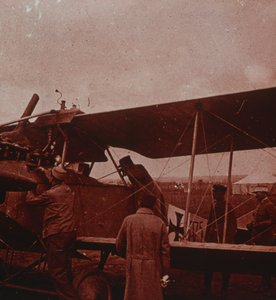 Sprawdzenie samolotu z pilotem, 1916 autorstwa Unbekannt