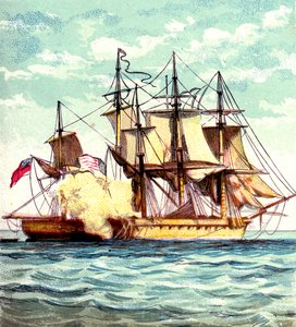 Chesapeake i Shannon, 1812 ok. 1850 r. autorstwa Unbekannt