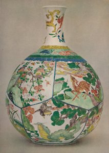 Chińska butelka porcelanowa emaliowana Famille Verte. Okres Kang Hisa, 1662-1722, 1928 autorstwa Unbekannt
