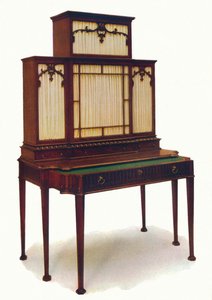 Regał Chippendale Mahogany Secretaire, połowa XVIII wieku, 1930. autorstwa Unbekannt