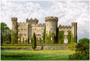 Zamek Cholmondeley, Cheshire, dom markiza Cholmondeley, ok. 1880 r. autorstwa Unbekannt