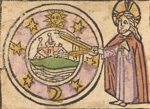 Chrystus mierzący kulę ziemską, 14601470. autorstwa Unbekannt
