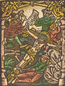Chrystus przybity do krzyża, czwarta ćw. XV w. autorstwa Unbekannt