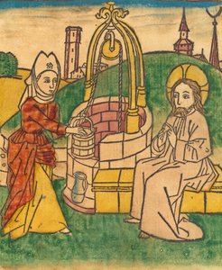 Chrystus i Kobieta z Samarii, prawdopodobnie 1485. autorstwa Unbekannt