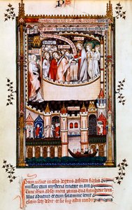 Chrystus udziela komunii św. Denisowi, 1317 autorstwa Unbekannt