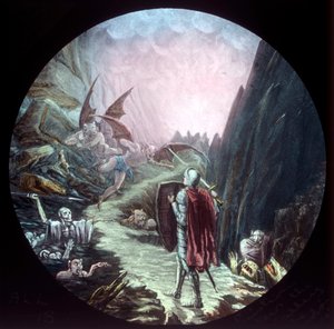 Christian wkracza do Doliny Cienia Śmierci, ok. 1910. autorstwa Unbekannt