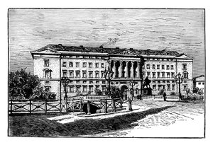 Zamek Christiansborg, Kopenhaga, Dania autorstwa Unbekannt
