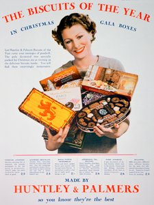Świąteczna reklama ciastek Huntley i Palmers, 1935 autorstwa Unbekannt