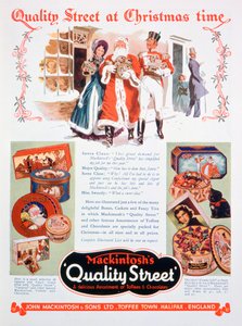Świąteczna reklama Mackintoshs Quality Street, 1937 autorstwa Unbekannt