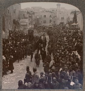Procesja bożonarodzeniowa w Betlejem, ok. 1900 autorstwa Unbekannt