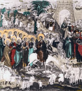 Wejście Chrystusa do Jerozolimy, XVI wiek autorstwa Unbekannt