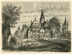 Kościół i Wieża Świątyni, Paryż, 1890. autorstwa Unbekannt