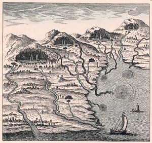 Obieg wody między morzem a górami, 1665 autorstwa Unbekannt