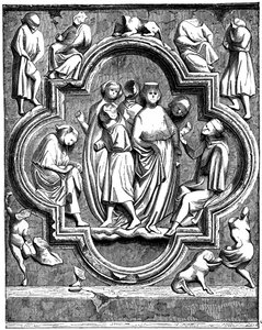 Obywatele Francji pomagający ubogim naukowcom, 1257 1870 autorstwa Unbekannt