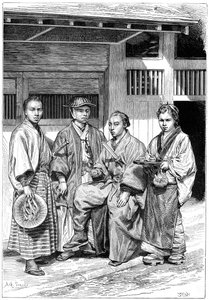 Obywatele Tokio, Japonia, 1895 autorstwa Unbekannt