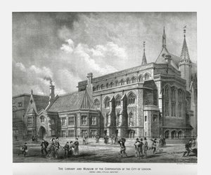 Biblioteka i muzeum City of London, 1886 r. autorstwa Unbekannt
