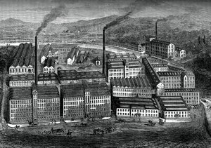 Clarks Anchor Thread Works, Paisley, Szkocja, c1880 autorstwa Unbekannt