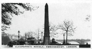 Igła Kleopatry, Embankment, Londyn, ok. 1920 r. autorstwa Unbekannt