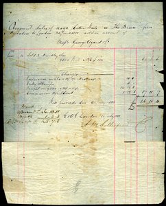 Pokwitowanie sprzedaży kokosa, Barbados do Londynu, 1881 autorstwa Unbekannt
