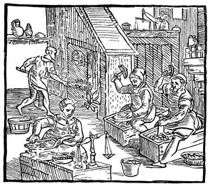 Coiners w pracy, 1577, 1893 autorstwa Unbekannt