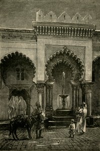 Kolumnada Meczetu Djamaa-El-Kebir, Algier, 1890. autorstwa Unbekannt