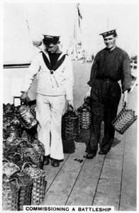 Uruchomienie pancernika, 1937 autorstwa Unbekannt