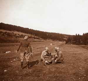 Komunikacja, Genicourt, północna Francja, c1914-c1918 autorstwa Unbekannt