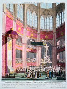 Konsekracja Napoleona i koronacja Józefiny przez papieża Piusa VII, 2 grudnia 1804 r. autorstwa Unbekannt