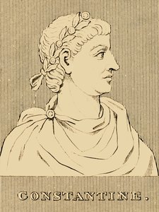 Konstantyn, 272 - 337 AD, 1830. autorstwa Unbekannt