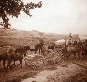 Konwój, Genicourt, północna Francja, 1916 autorstwa Unbekannt