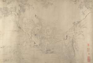 Kopia według The Sixteen Luohans, XIX-początek XX wieku. autorstwa Unbekannt