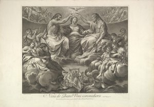 Koronacja Matki Boskiej, 1741 r. autorstwa Unbekannt