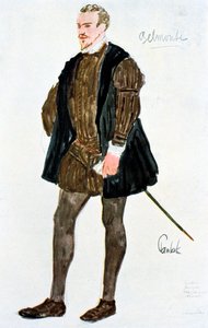 Projekt kostiumu dla Belmonte, c1913 autorstwa Unbekannt
