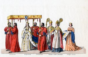 Projekty kostiumów do sztuki Szekspira Henryk VIII, XIX wiek. autorstwa Unbekannt