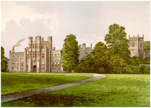 Coughton Court, Warwickshire, dom Baroneta Throckmortona, ok. 1880 r. autorstwa Unbekannt
