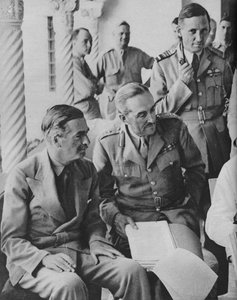 Rada Wojenna w Algierze: pan Churchill ze swoimi kapitanami, 1943 autorstwa Unbekannt