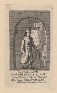 Hrabia Johann Friedrich Struensee 1737-1772, 1772. autorstwa Unbekannt