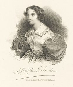 Hrabina Klaudyna Klaudyna Potocka, z d. Działyńskich 1801-1836, ok. 1930 r. 1830. autorstwa Unbekannt
