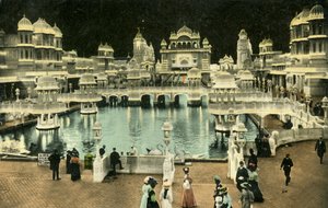 Court of Honor nocą, Wystawa Koronacyjna, Londyn, 1911. autorstwa Unbekannt