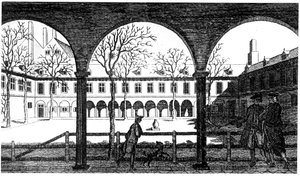 Dziedziniec Gresham College, Londyn, XVIII wiek autorstwa Unbekannt