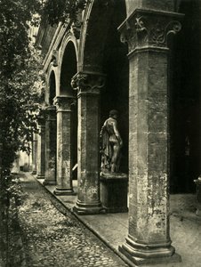 Dziedziniec Palazzetto Venezia, Rzym, Włochy, 1908. autorstwa Unbekannt